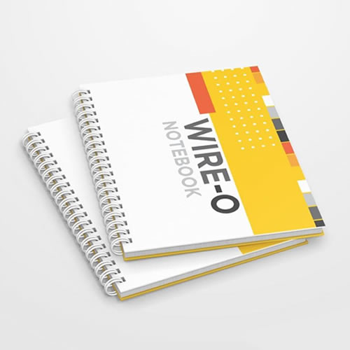 A5 size wire o bound notebook